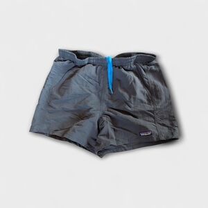 Patagonia Baggies Shorts M 5" Inseam Charcoal Grey Blue Drawstring Nylon Gorpcor